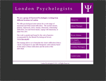 Tablet Screenshot of londonpsychologists.com